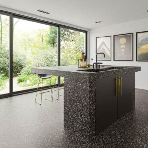 Technistone Taurus Terazzo Black
