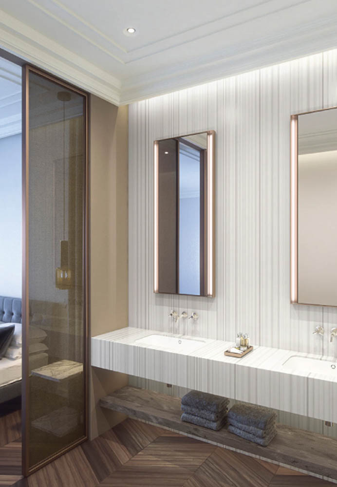 Corian Silver Linear